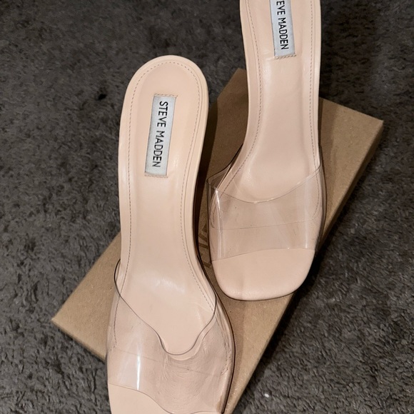 Steve Madden Clear Nude Heels 9.5 - Picture 3 of 5